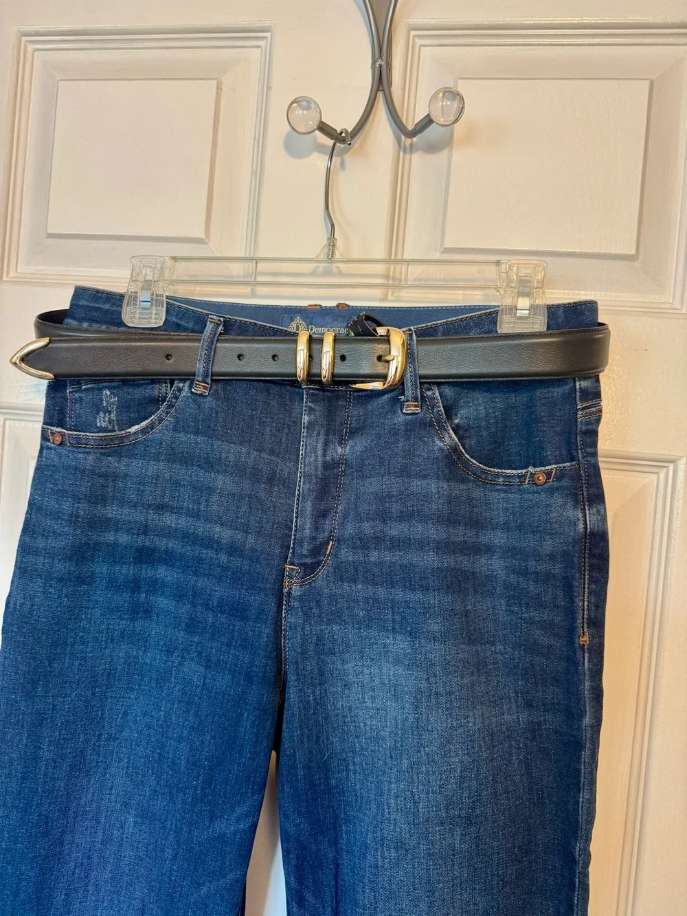 Favorite Daughter The Jordon Belt - Black with Gold Tone Hardware - Large